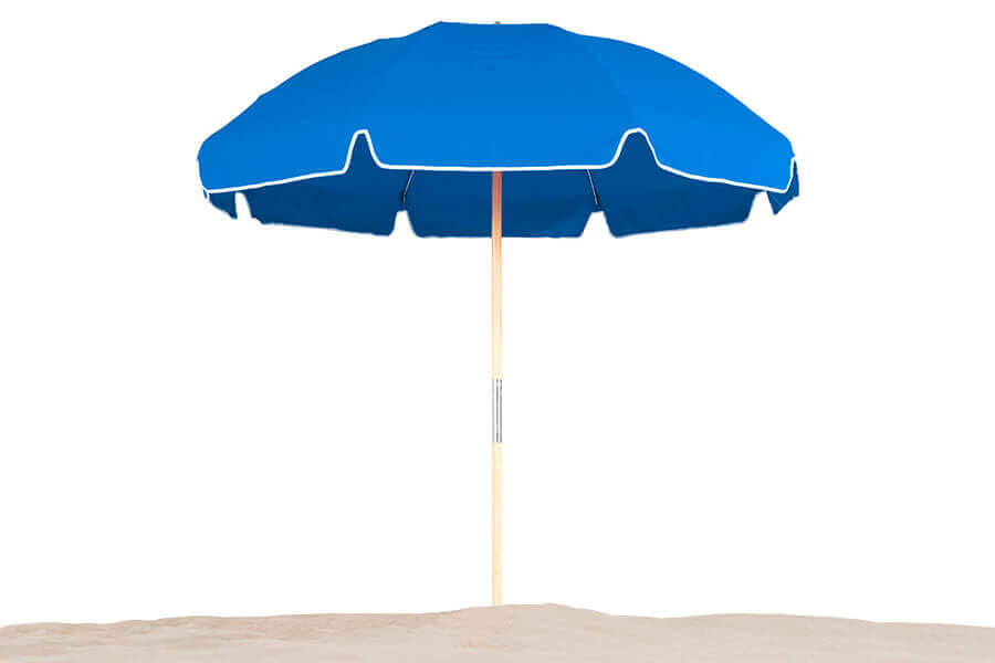 Frankford Emerald Coast Steel Frame Umbrella in pacific blue