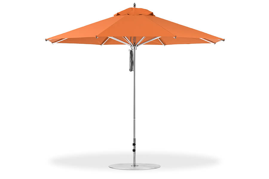 Frankford Greenwich Aluminum Market Umbrella in orange